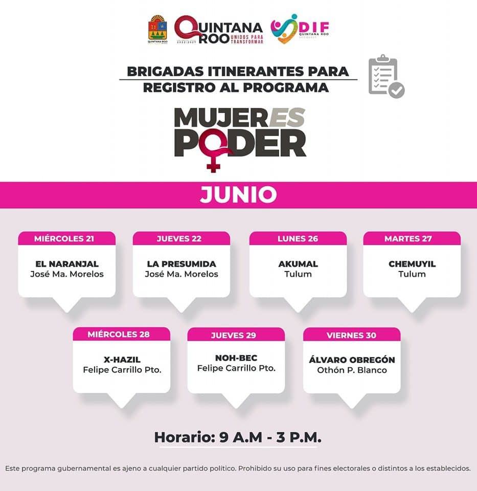 Mujer es poder 2023 registro