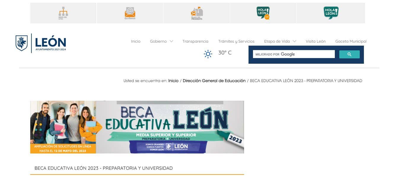 Resultados becas león 2023
