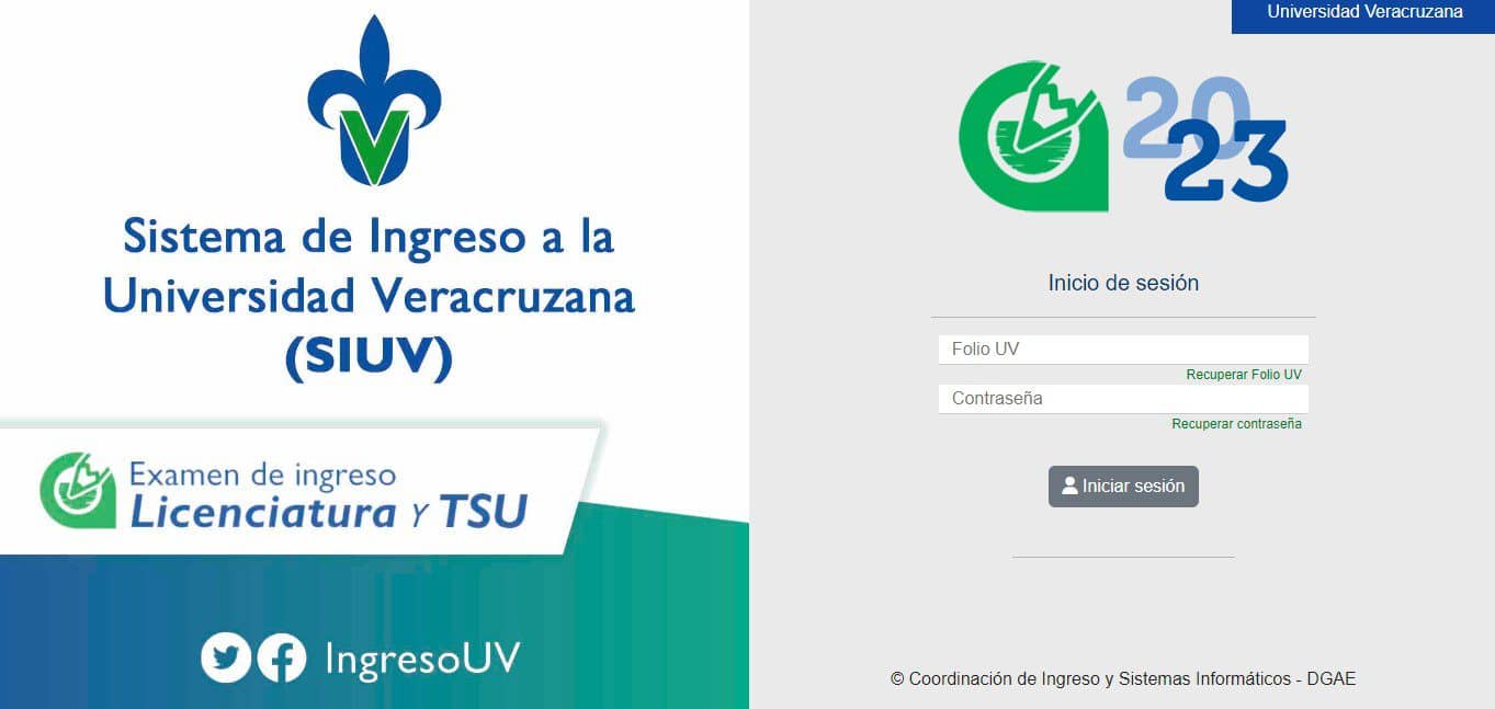 Lista de resultados UV 2023