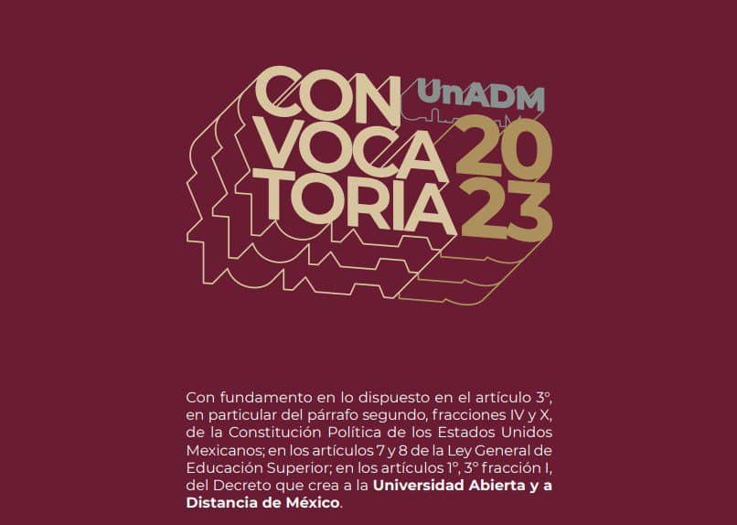 convocatoria unadm julio 2023 registro de aspirantes