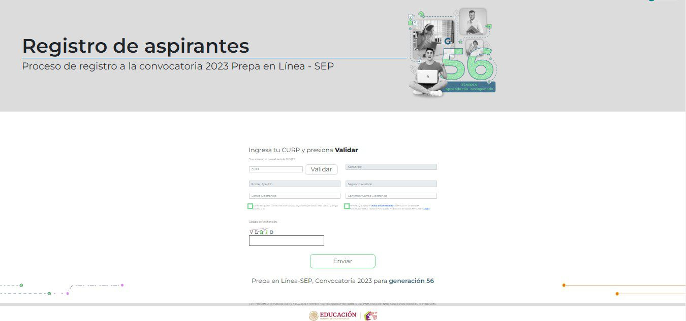 Prepa en línea SEP registro