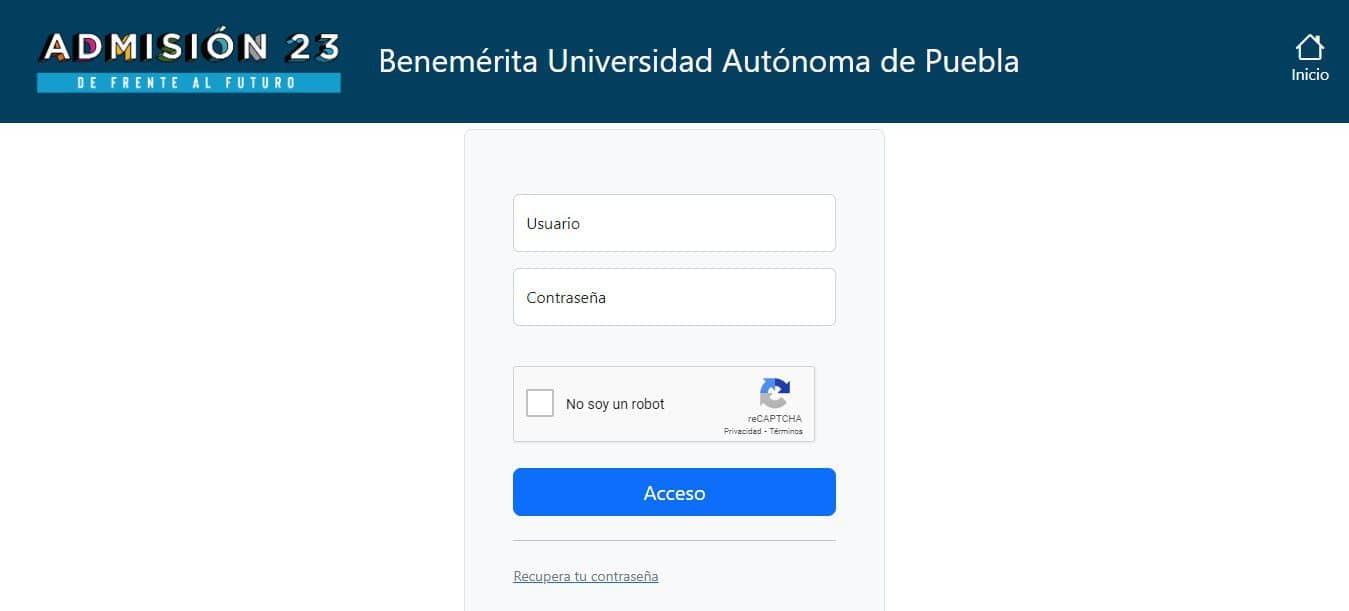 corrimiento BUAP 2023