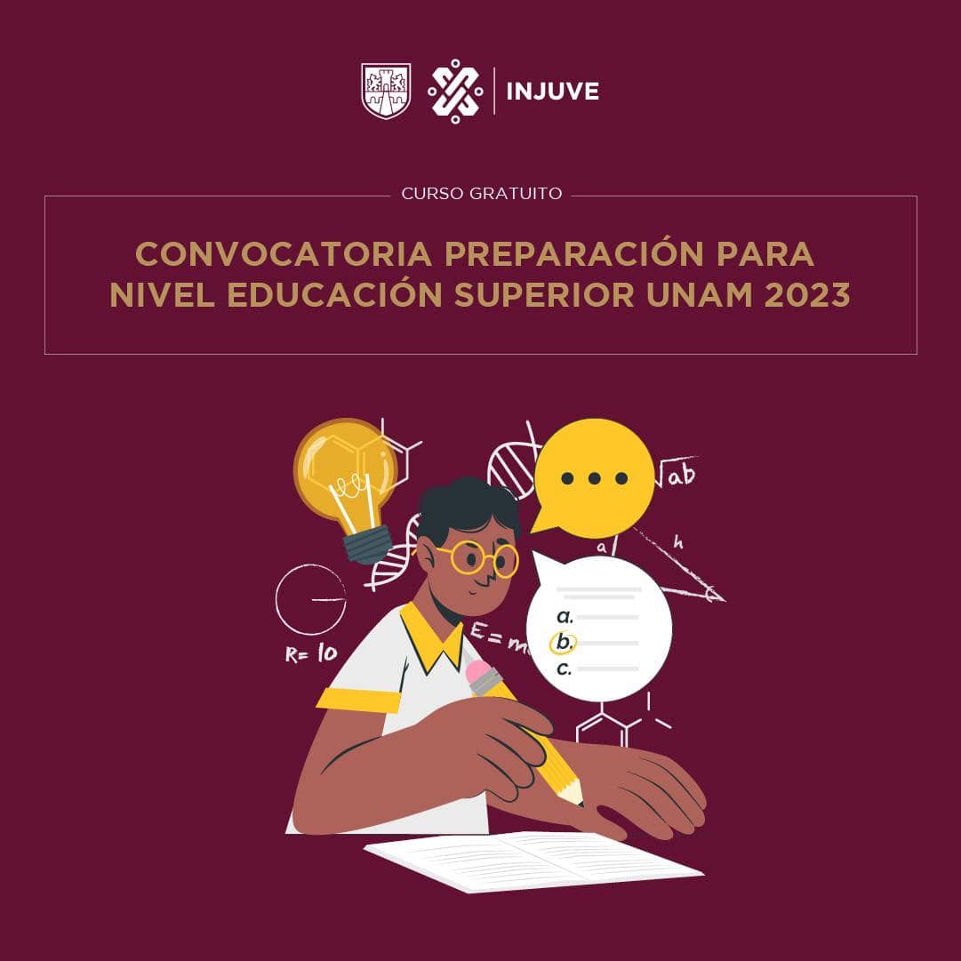 Curso unam 2023 gratis injuve CDMX