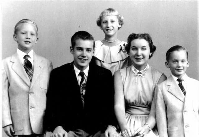 Donald Trump con su familia