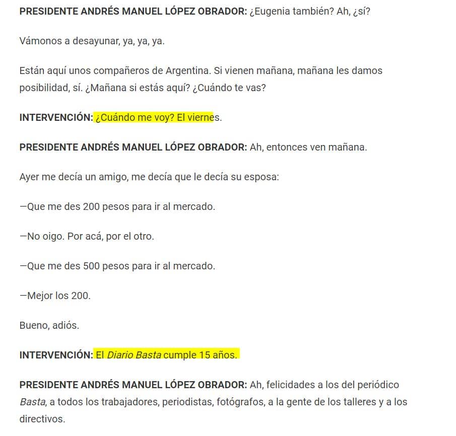 Escuchó AMLO la pregunta sobre Lagos de Moreno 2