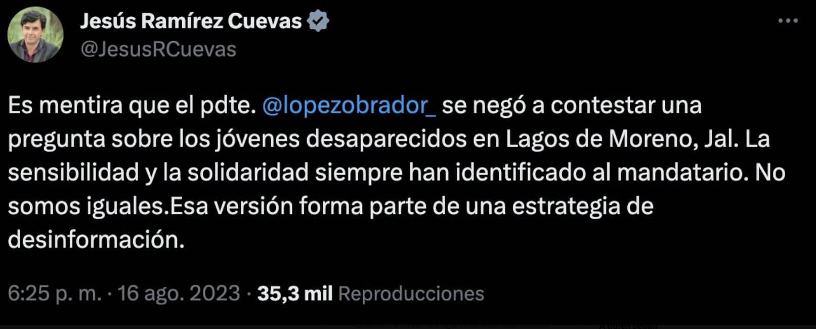 Escuchó AMLO la pregunta sobre Lagos de Moreno portada