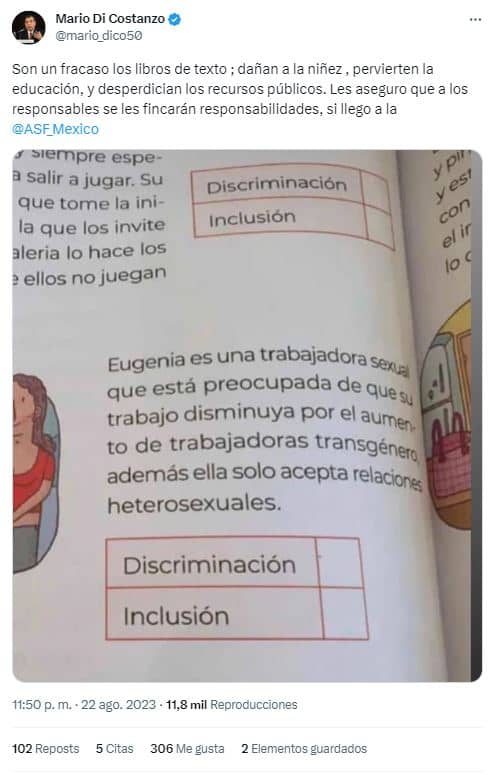 FAKE Libros de texto no hablan de trabajadoras sexuales trans 3