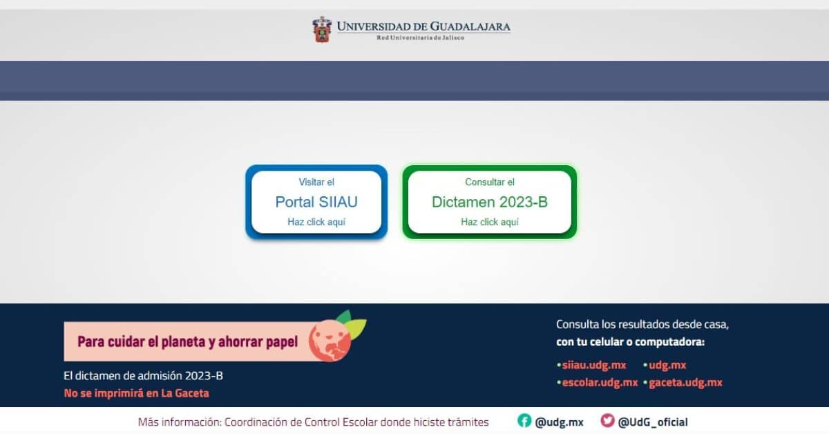 Listas UDG 2023 resultados