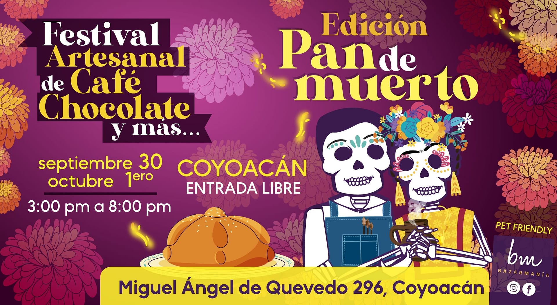 Festivales pan de muerto y chocolate CDMX 2023