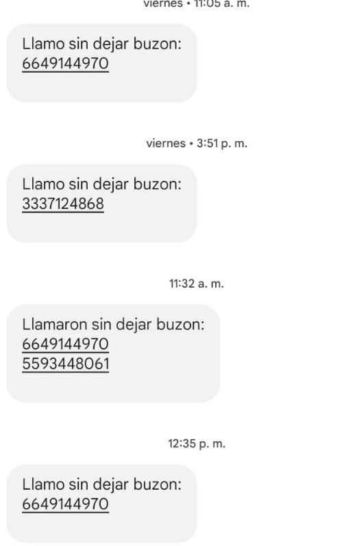 llamo sin dejar buzon de voz telcel fraude portada numeros de otros paises 2