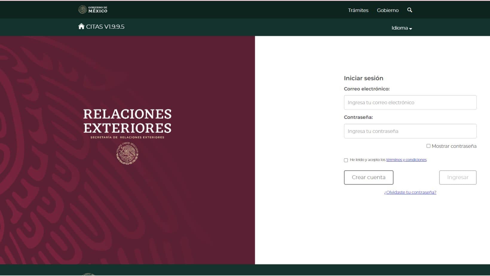 Tarjeta Cruce de la Frontera