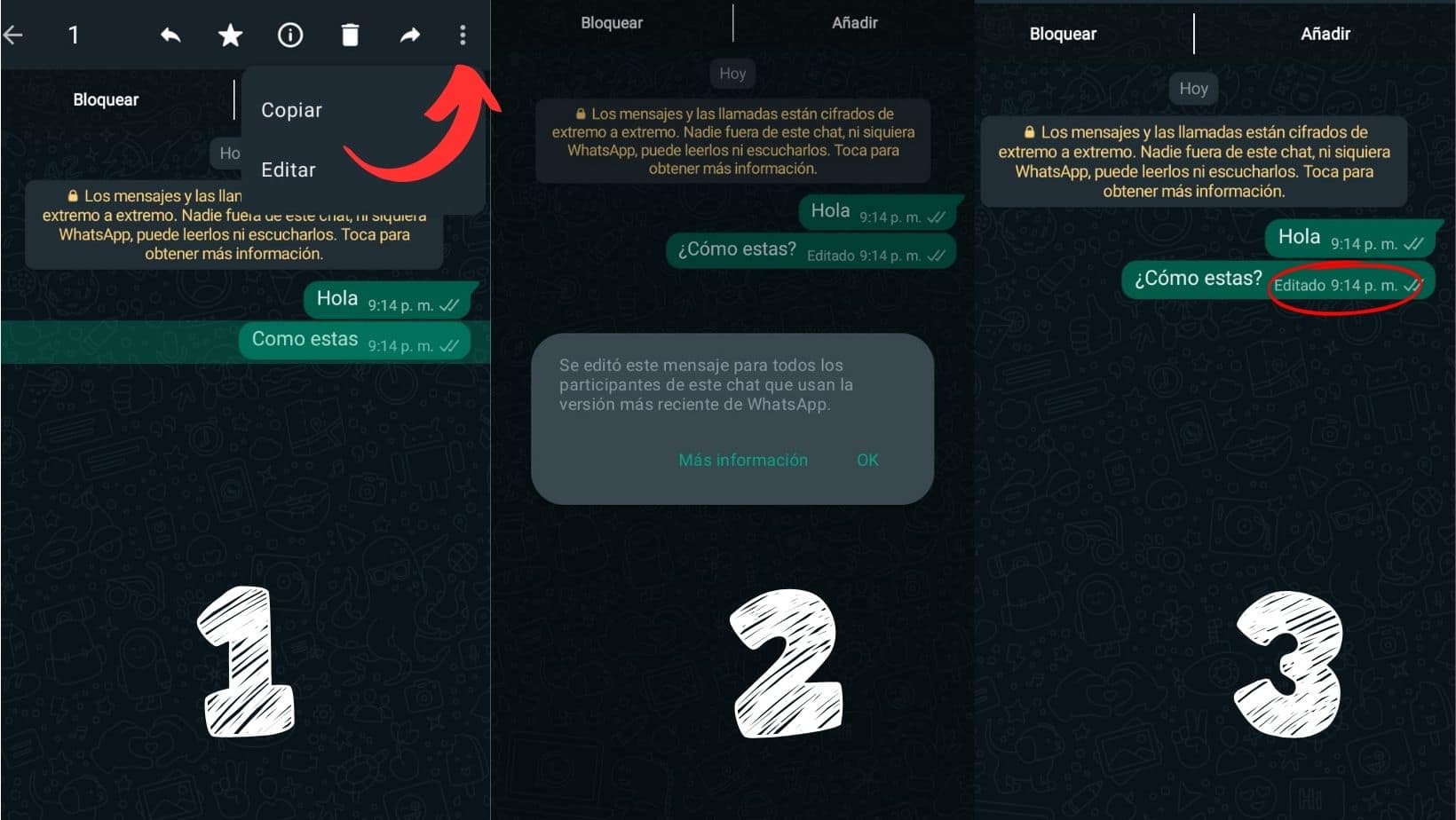 Cómo editar los mensajes de WhatsApp