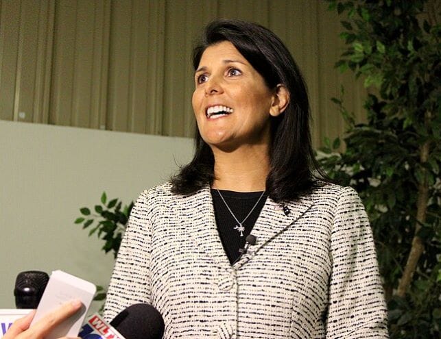 Al igual que los conservadores tradicionales, Haley es una entusiasta defensora del libre mercado. Foto: Wikimedia.