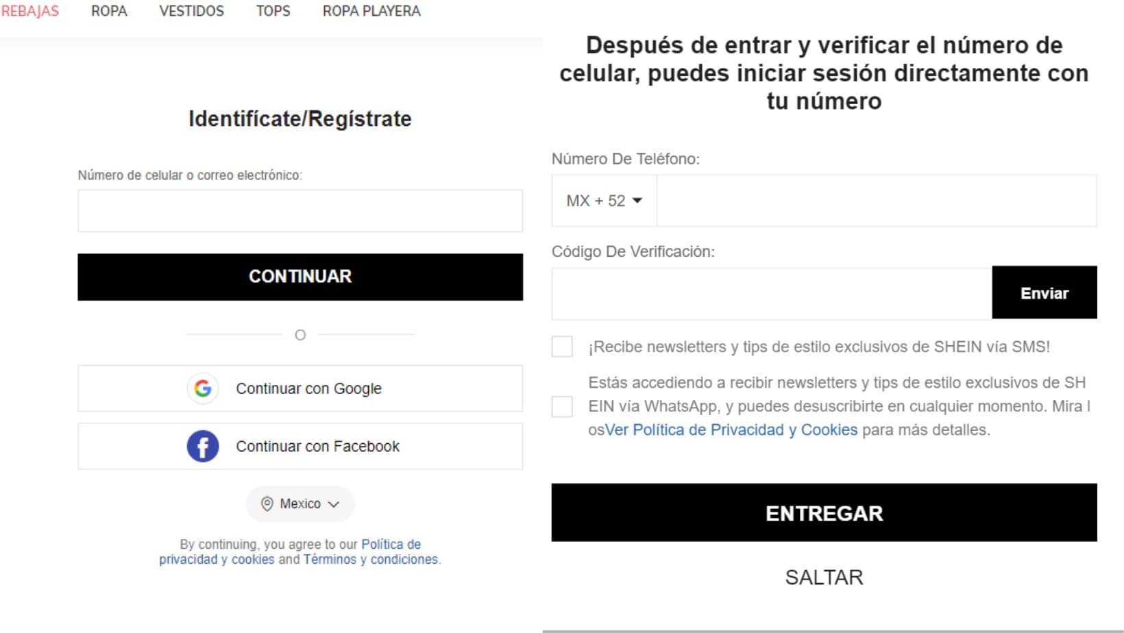 Cómo comprar en Shein