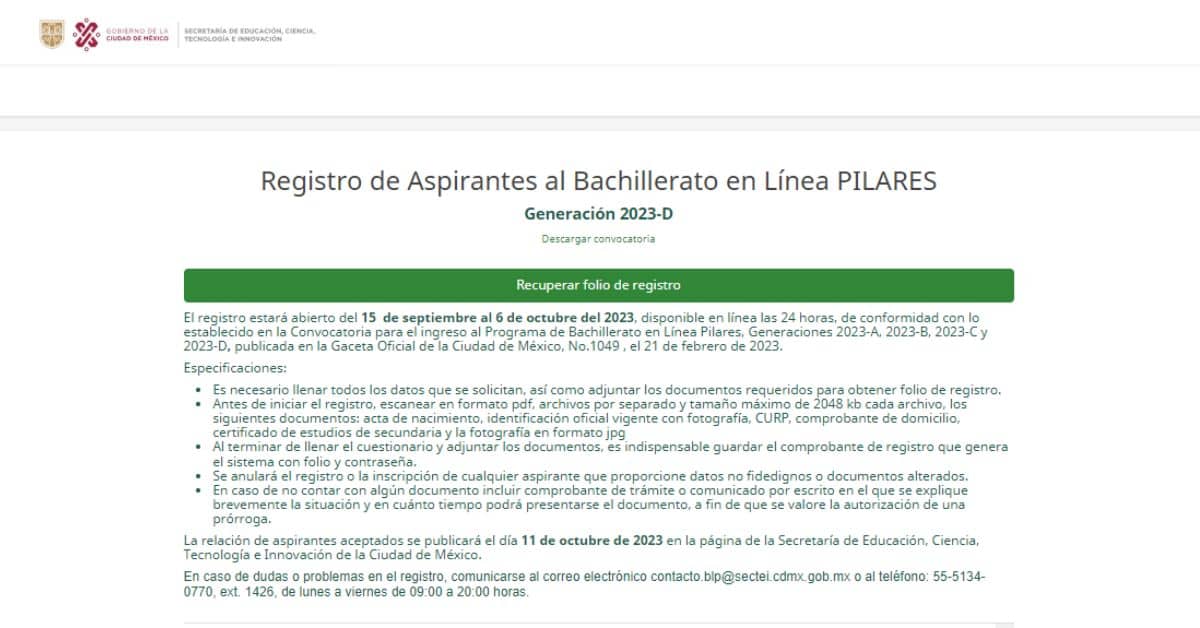 bachillerato en línea pilares