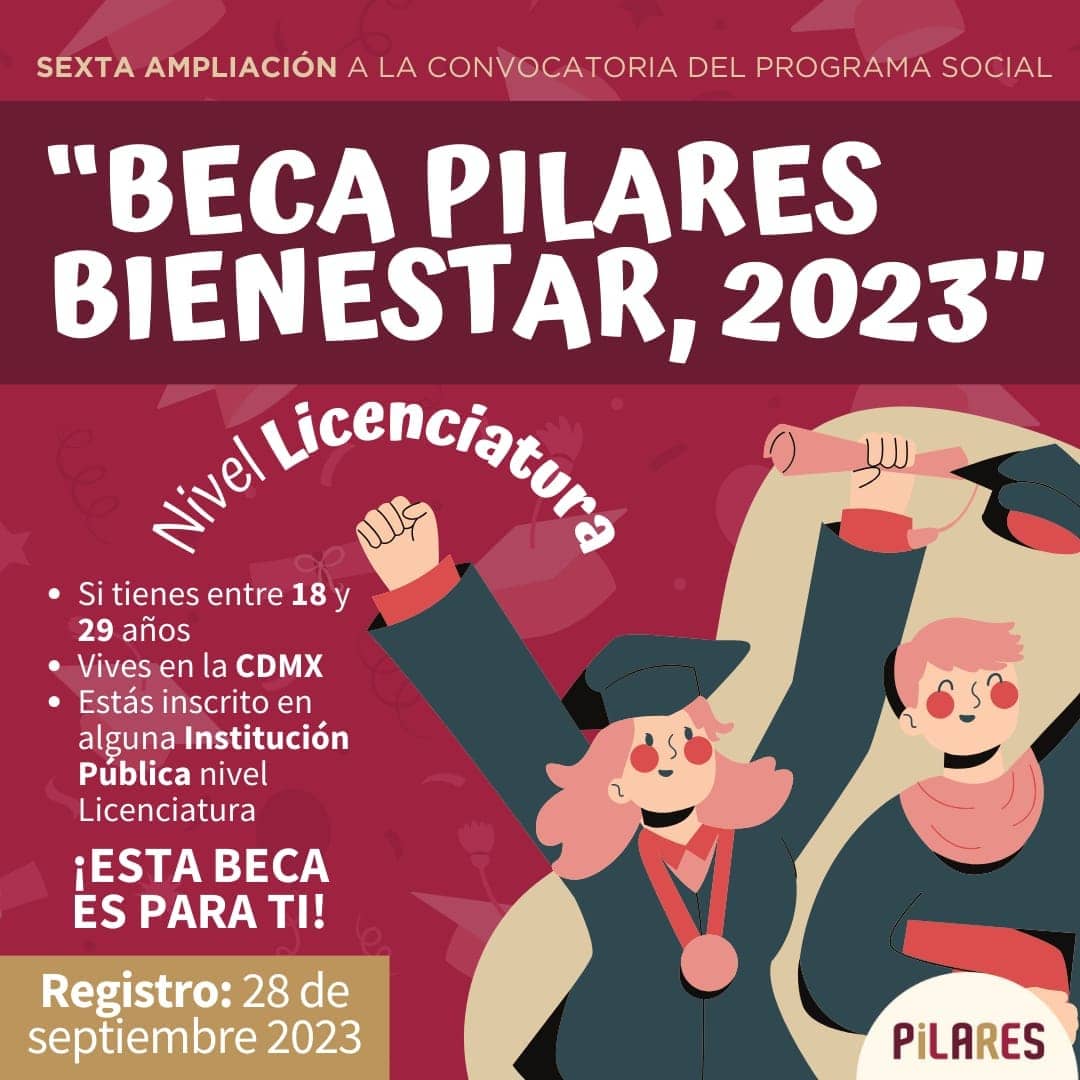 registro beca pilares bienestar 2023