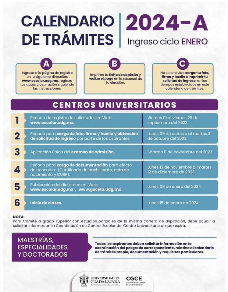 convocatoria UDG 2024 a