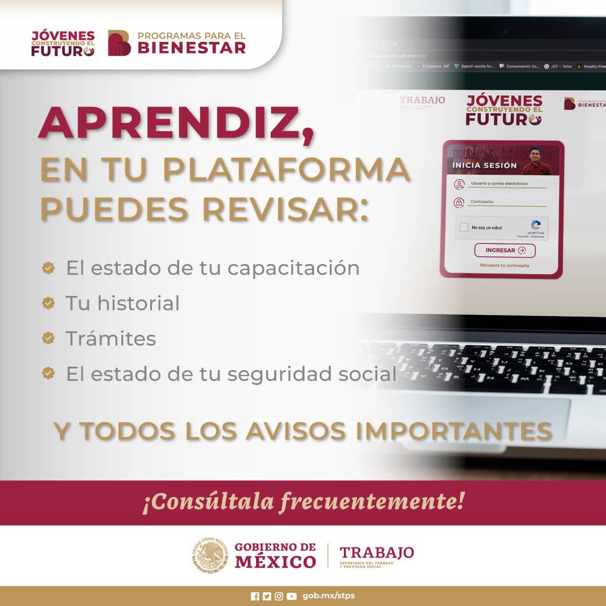 registro Jóvenes Construyendo el Futuro septiembre 2023