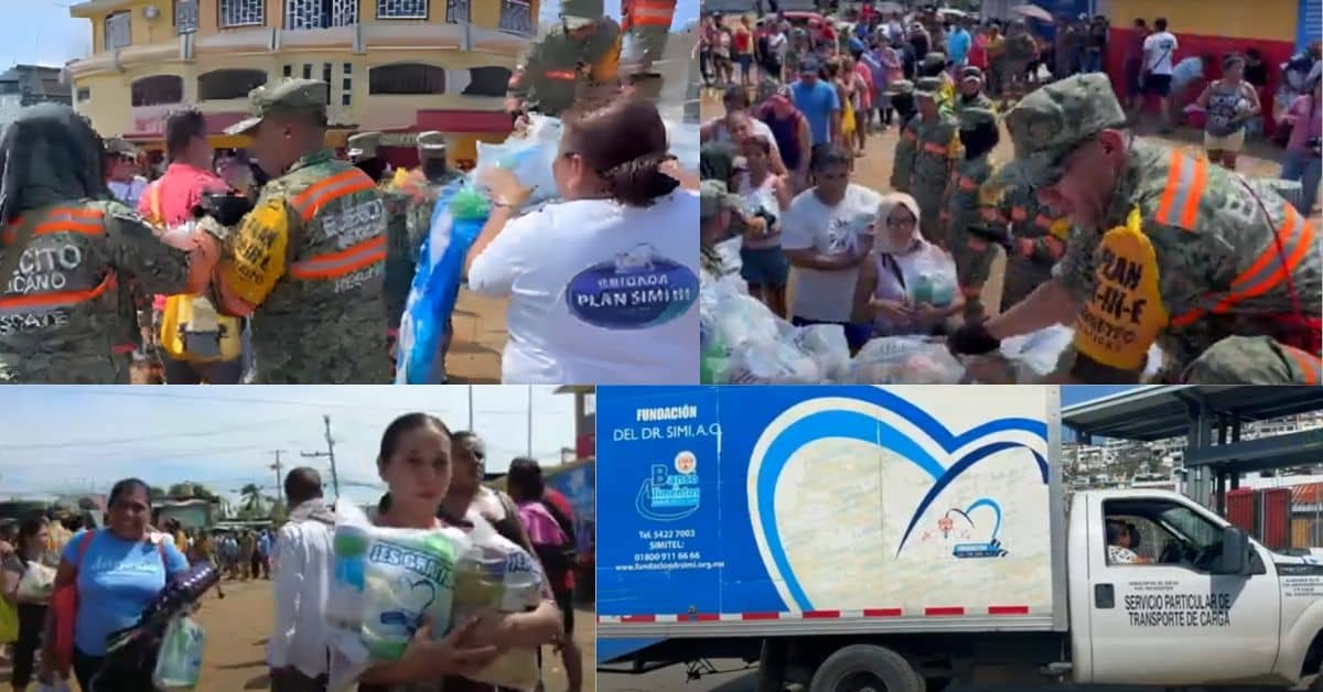 Dr. Simi donación Acapulco huracán Otis Guerrero