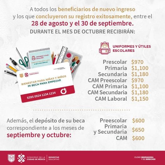 Dónde cobrar Mi Beca para Empezar octubre 2023
