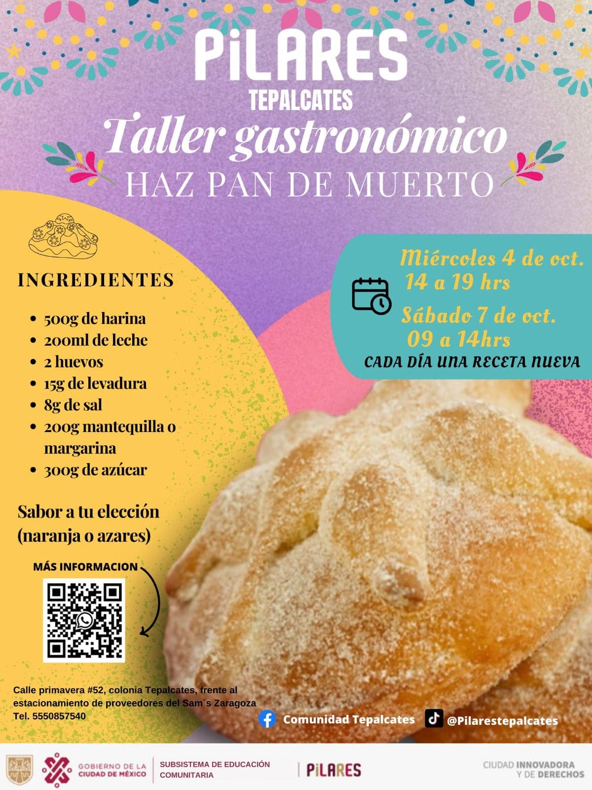 curso gratis pan de muerto cdmx