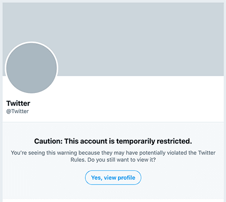 cuenta restricted