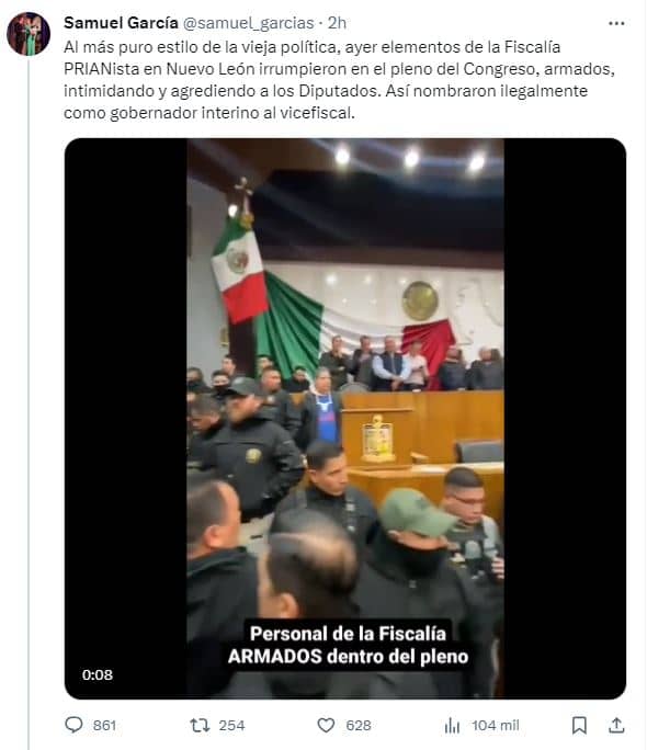movimiento ciudadano disturbios congreso nuevo leon portada