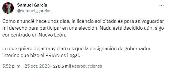movimiento ciudadano disturbios congreso nuevo leon samuel garcia gobernador interino congreso de nuevo leon 3