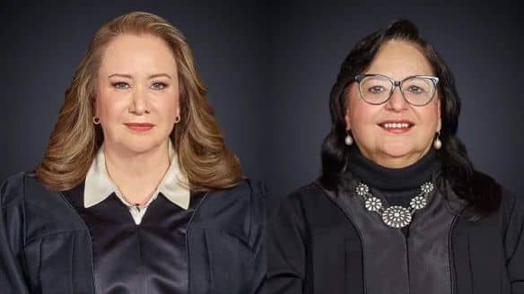 Yasmín Esquivel y Norma Piña