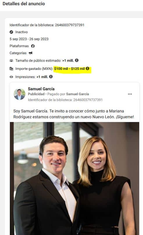samuel garcia anuncios facebook gasto 7