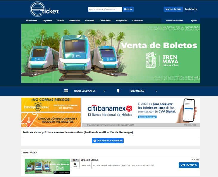 ruta Tren maya boletos, costo, mapa