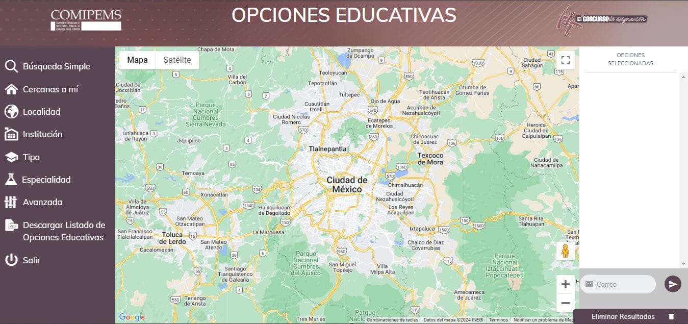 Claves opciones educativas COMIPEMS 2024