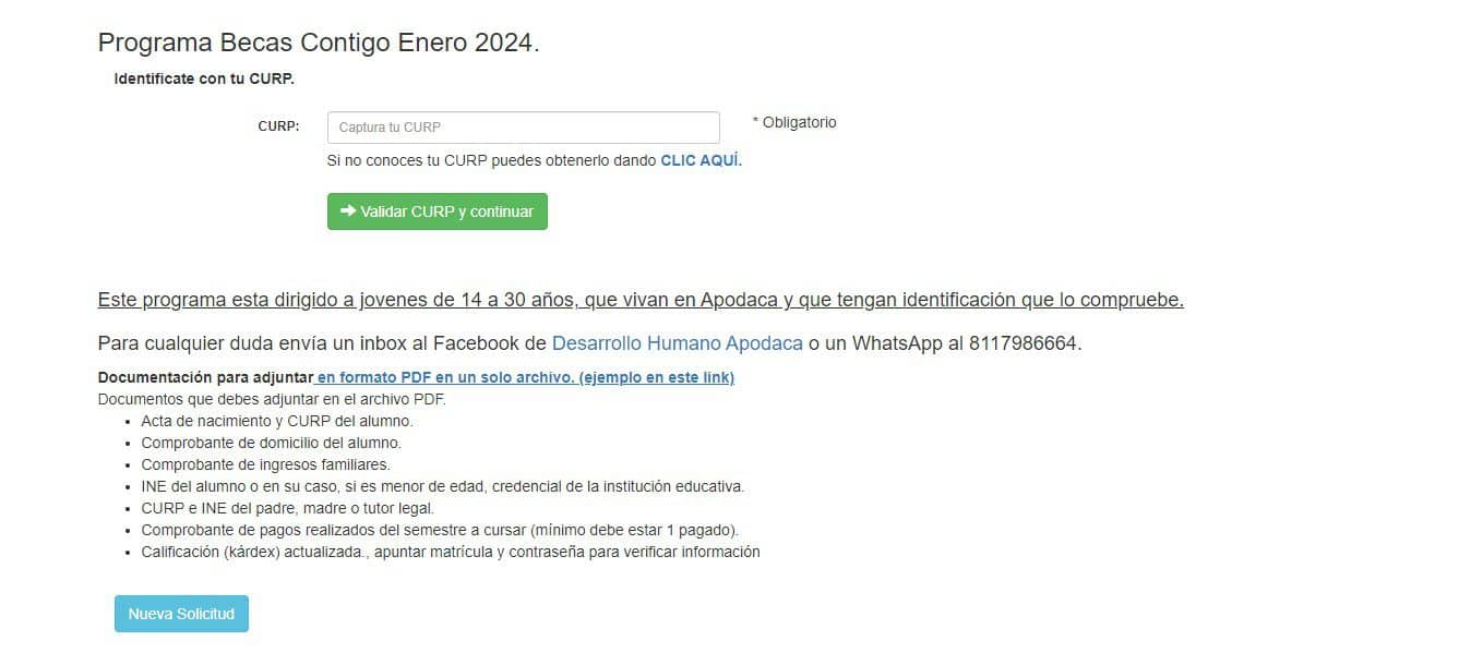 Becas Contigo Apodaca 2024