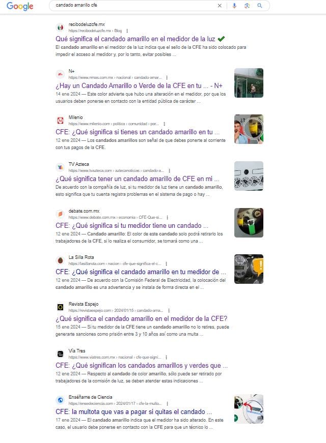 cfe candado amarillo milenio 3