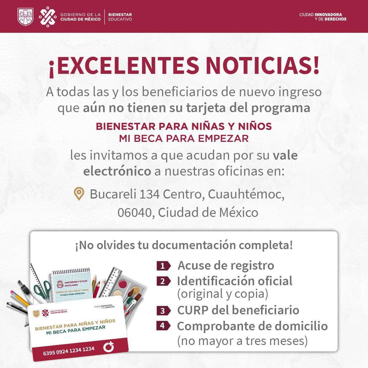 no depositaron mi beca para empezar 2024
