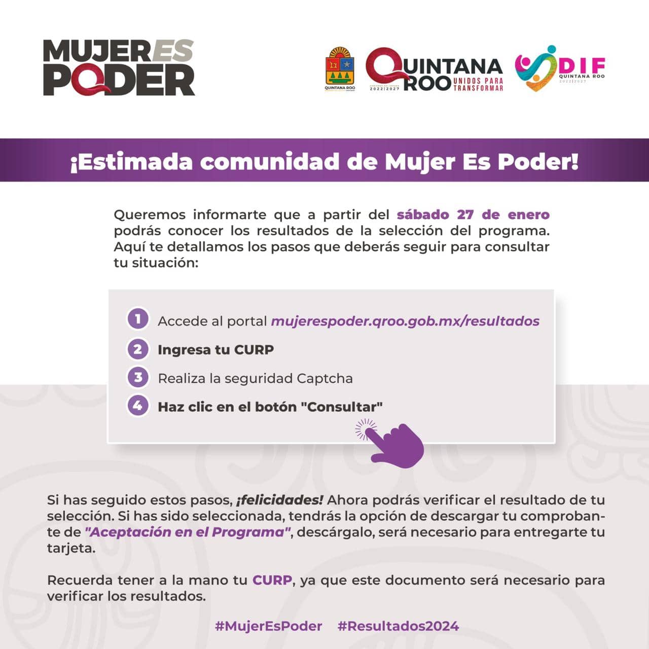 resultados mujer es poder 2024