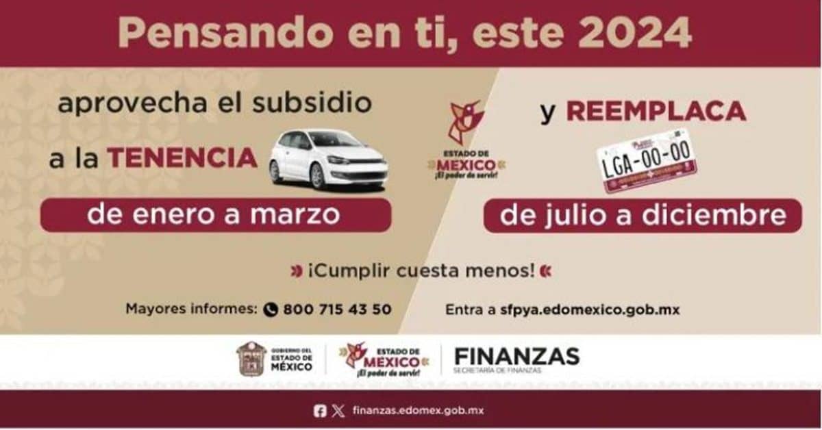 tenencia edomex 2024