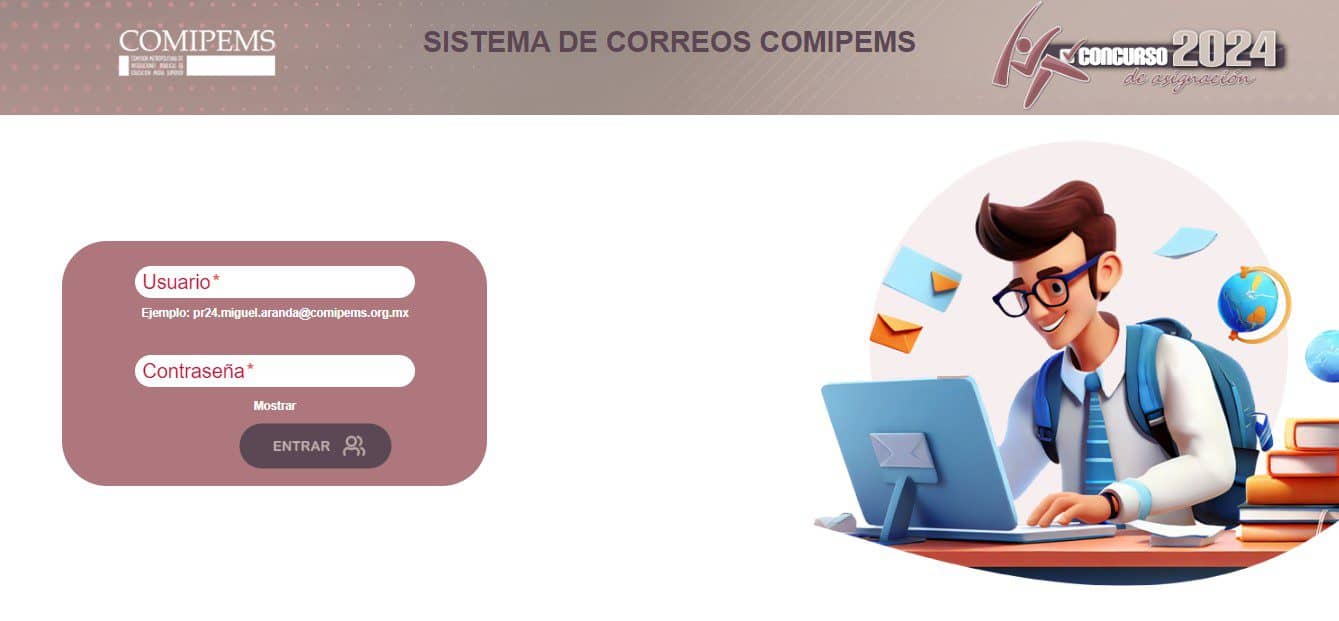 Correo COMIPEMS 2024 iniciar sesión