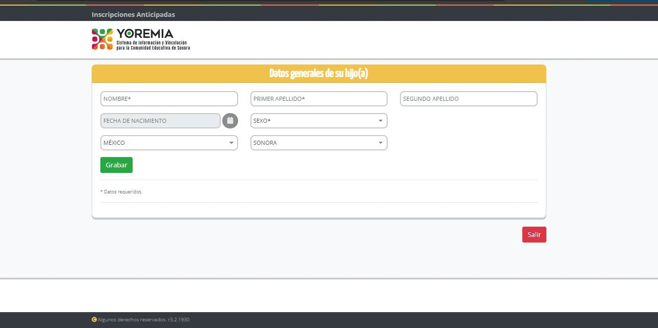 registro inscripciones 2024 Yoremia