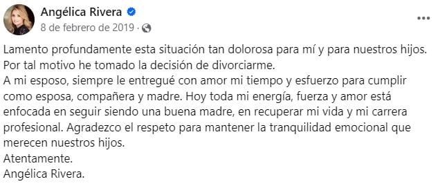 angelica rivera que hace actualmente 1