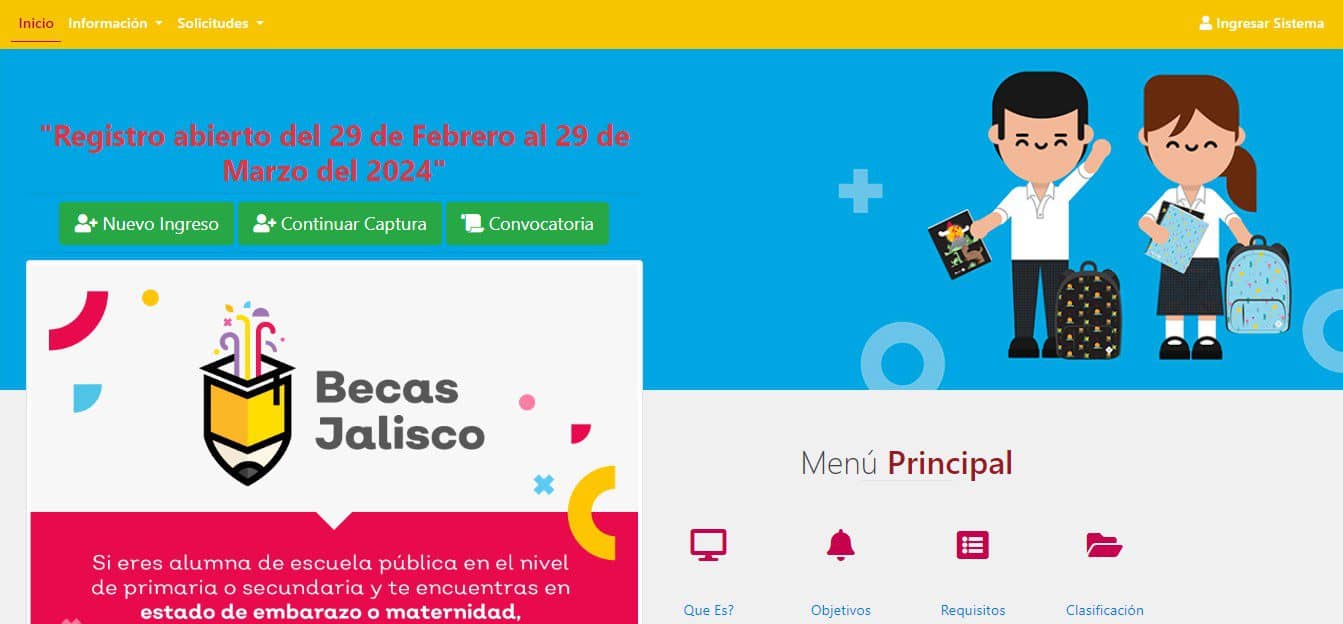 registro Becas Jalisco 2024