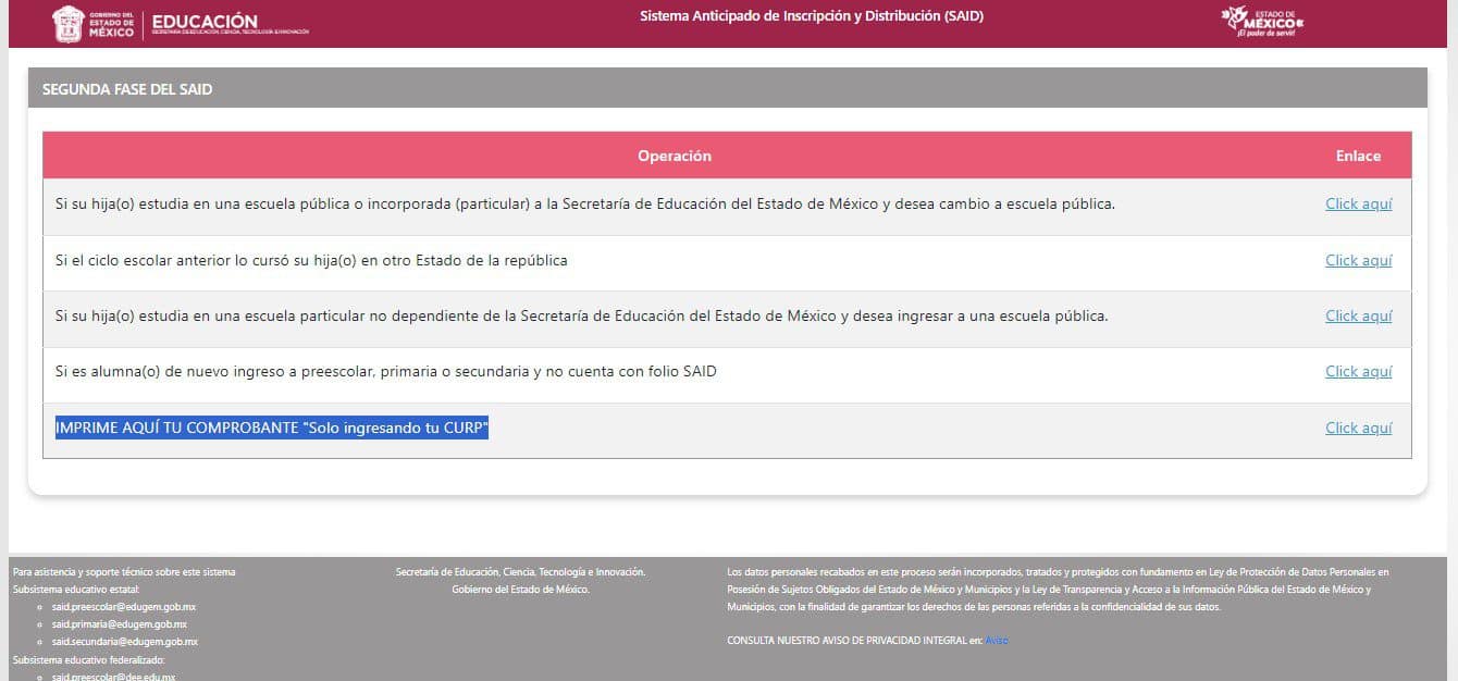said-segunda-fase-2024-cambio-de-escuela-inscripciones-extemporaneas