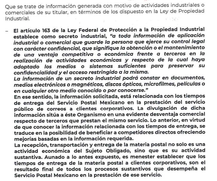 Cuánto tarda Correos de México en entregar un paquete Eso es un secreto que no pueden revelar 6
