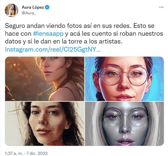 Lensa AI Muy bonitos los avatares pero ya viste toda la información que regalaste 5