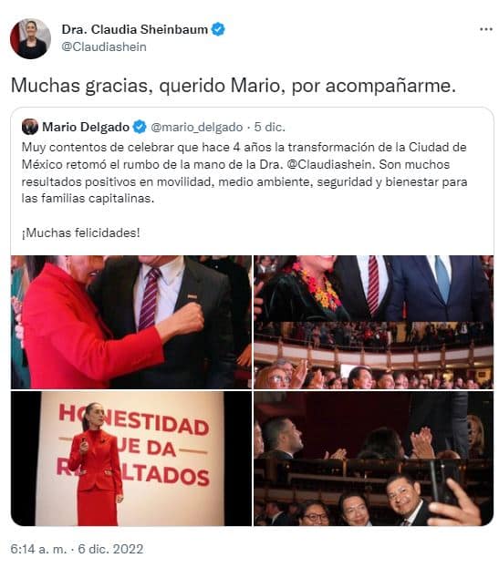 Mario Delgado, García Harfuch y Clara Brugada, posibles candidatos de Morena para CDMX, presentes en informe de Sheinbaum portada 3