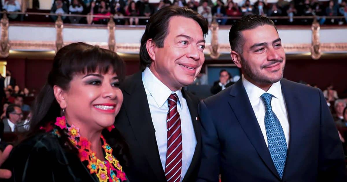 Mario Delgado, García Harfuch y Clara Brugada, posibles candidatos de Morena para CDMX, presentes en informe de Sheinbaum portada