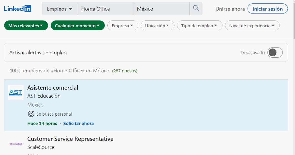 Ofertas-de-empleos-en-casa-LinkedIn
