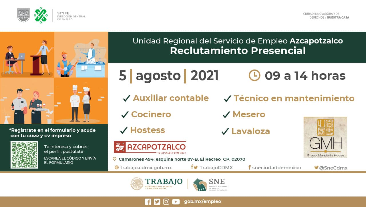 Llena el formulario si estás buscando empleo | Foto: Twitter CDMXSNe