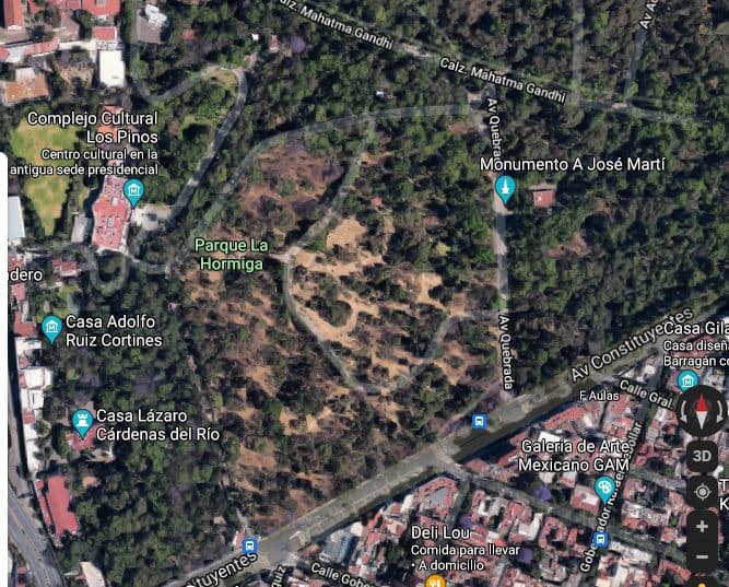 En la tercera sección de Chapultepec también puedes practicar | Foto: Captura de pantalla Google Maps