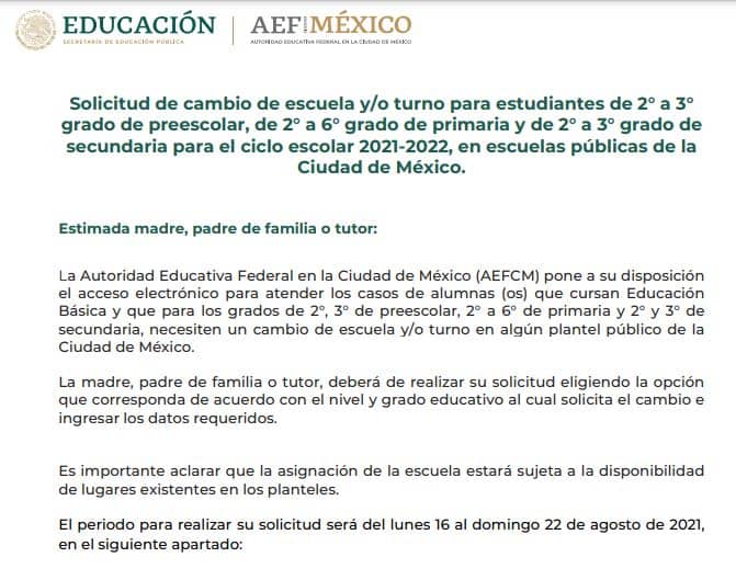 Todavía se puede hacer el cambio de escuela o turno de tu hijo | Foto: SEP